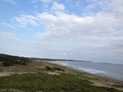 Maenohama Seaside Park And Beach Sand And Rocks Meeting Place